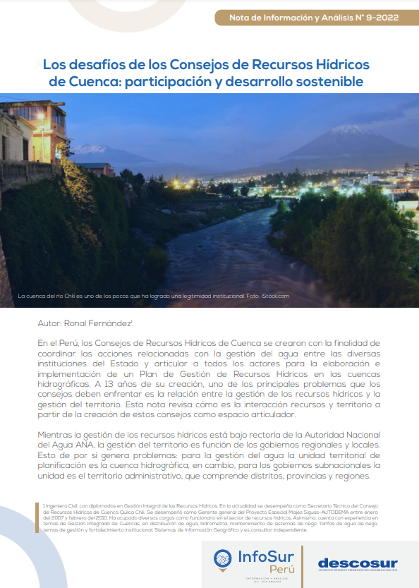 Los desafíos de los Consejos de Recursos Hídricos de Cuenca